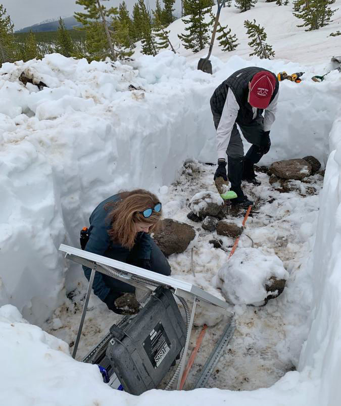 Buried monitor